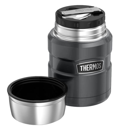 Thermos Stainless King™ 470ml Food Flask Grey - FLASKS - Beattys of Loughrea
