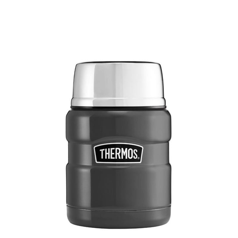 Thermos Stainless King™ 470ml Food Flask Grey - FLASKS - Beattys of Loughrea