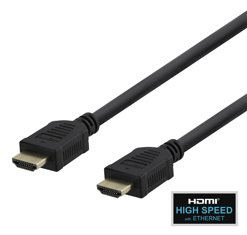 Deltaco Premium High Speed HDMI Cable with Ethernet 2m - LEADS - Beattys of Loughrea