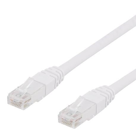 Deltaco Cat 6 Network Patch Cable 15m White - LEADS - Beattys of Loughrea