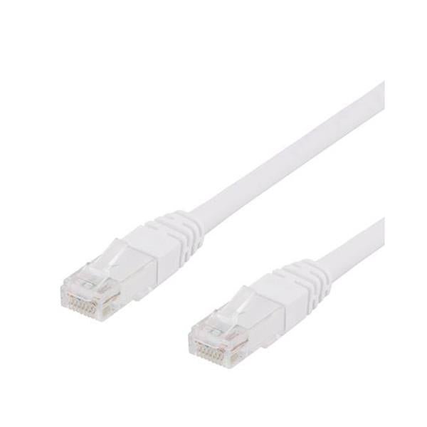 Deltaco Cat 6 Network Cable 2M White - LEADS - Beattys of Loughrea