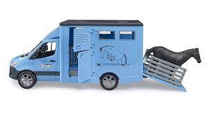 Bruder Mb Sprinter Animal Transporter With Horse 2533 - Beattys of Loughrea | www.beattys.ie
