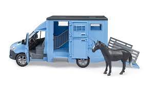 Bruder Mb Sprinter Animal Transporter With Horse 2533 - Beattys of Loughrea | www.beattys.ie