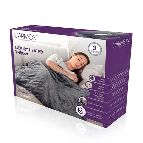 Carmen Luxury Electric Heated Throw - ELEC BLANKET OVER - Beattys of Loughrea