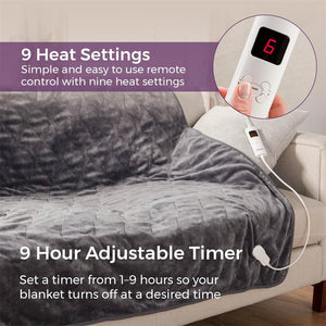 Carmen Luxury Electric Heated Throw - ELEC BLANKET OVER - Beattys of Loughrea