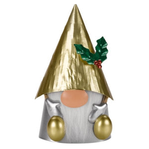 Bobbly Gonk Gold - XMAS CERAMIC WOOD RESIN GLASS ORNAMENTS - Beattys of Loughrea