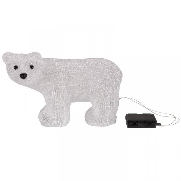 InLit Ice Polar Bear Battery Operated - XMAS ROOM DECORATION LARGE AND LIGHT UP - Beattys of Loughrea