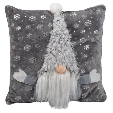 Super Furry Gonk Cushion - Grey - CUSHIONS/COVERS - Beattys of Loughrea