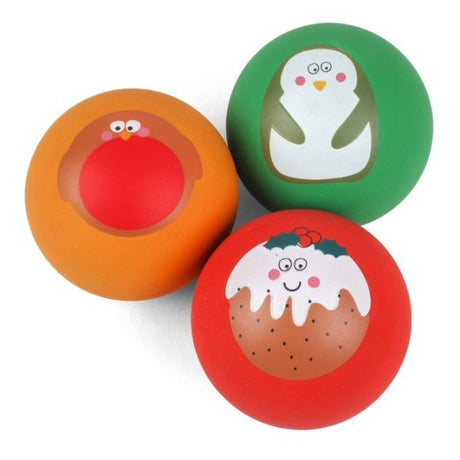 UltraBounce Xmas ZoonBalls 3pk - PET TOYS BOOKS - Beattys of Loughrea