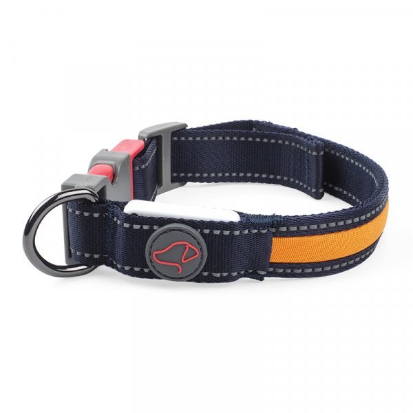 Flash & Go Rechargeable Night Dog Collar Small (34cm-41cm) - PET LEAD, COLLAR AND ID, SAFETY - Beattys of Loughrea