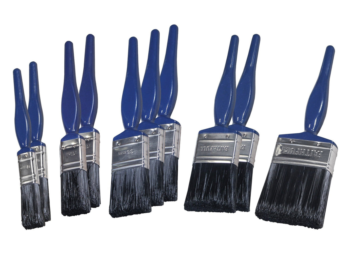 Faithfull Utility Paint Brush Set, 10 Piece - PAINT BRUSHES - Beattys of Loughrea