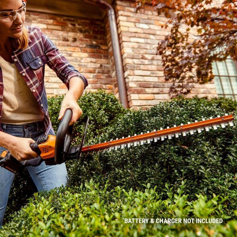 Worx Power Share Cordless Hedge Cutter Trimmer - 61Cm - 1 X 20V Battery Included - HEDGE TRIMMERS - Beattys of Loughrea