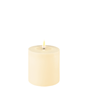 Deluxe HomeArt Cream LED Candle 10 x 10 cm - BATTERY LED CANDLES - Beattys of Loughrea