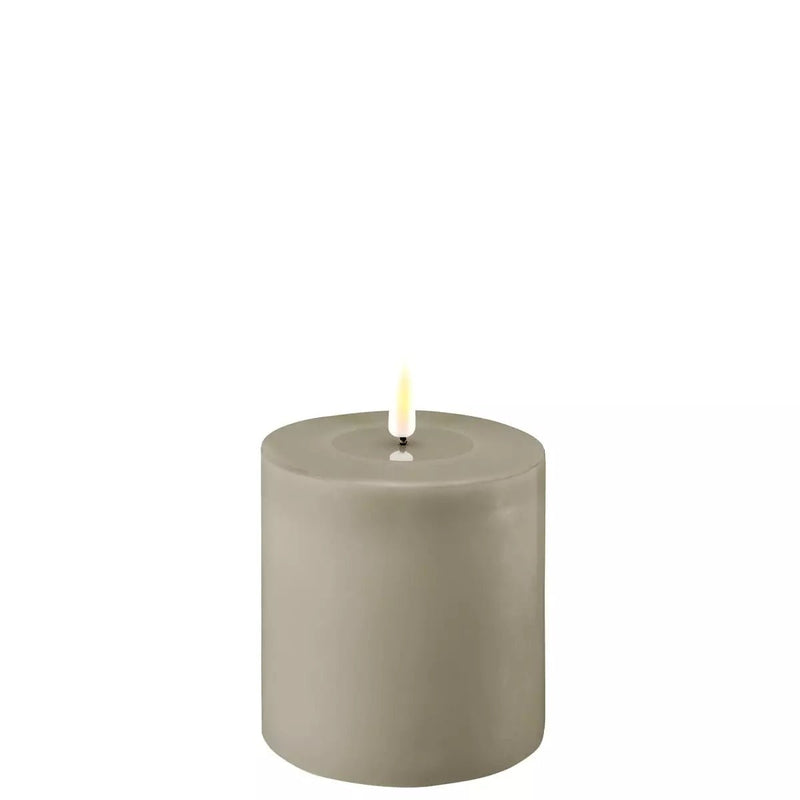 Deluxe HomeArt Sand LED Candle 10 x 10 cm - BATTERY LED CANDLES - Beattys of Loughrea