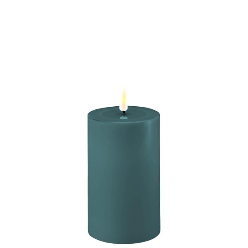 Deluxe HomeArt Jade Green LED Candle 7.5 x 12.5 cm - BATTERY LED CANDLES - Beattys of Loughrea