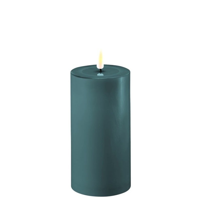 Deluxe HomeArt Jade LED Candle 7.5 x 15 cm - BATTERY LED CANDLES - Beattys of Loughrea