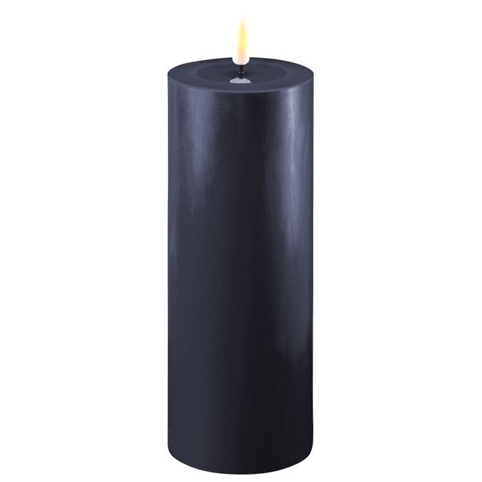 Deluxe HomeArt Royal Blue LED Candle 7.5 x 20 cm - BATTERY LED CANDLES - Beattys of Loughrea