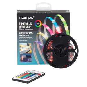 Intempo 5m LED Multi-Colour USB Strip Light - LED STRING DECO LIGHTS (NOT XMAS) - Beattys of Loughrea