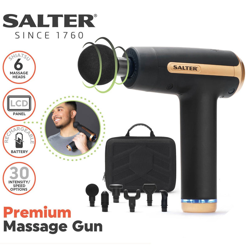 Salter Premium Muscle Massage Gun - HEAT MASSAGERS - Beattys of Loughrea