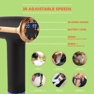 Salter Premium Muscle Massage Gun - HEAT MASSAGERS - Beattys of Loughrea