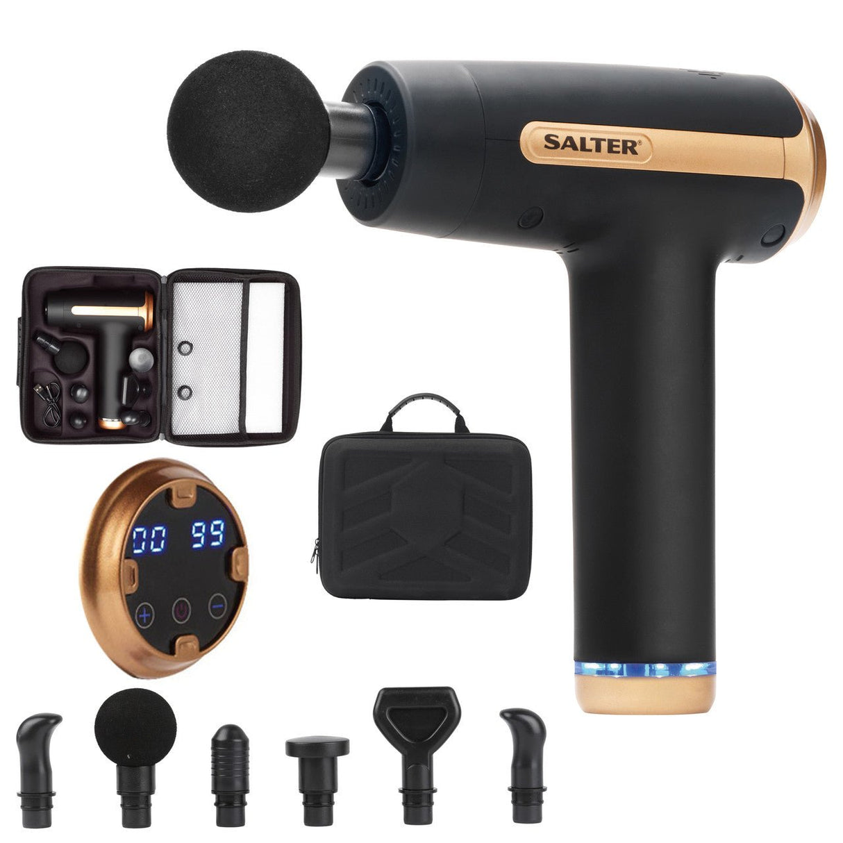 Salter Premium Muscle Massage Gun - HEAT MASSAGERS - Beattys of Loughrea