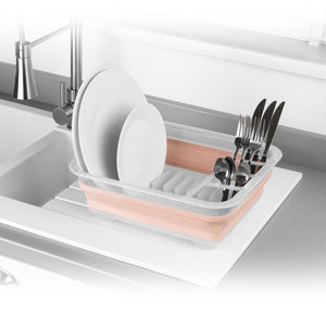 Beldray Glisten Glitter Pink Collapsible Dish Drainer - CLEANING PVC BASIN/LAUNDRY/DRAINERS - Beattys of Loughrea