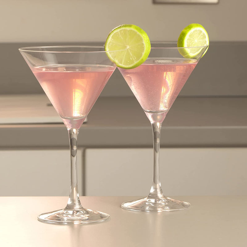 Cristal D’Arques Set of 2 Glass Martini Cocktail Glasses - DRINKING GLASSES - Beattys of Loughrea