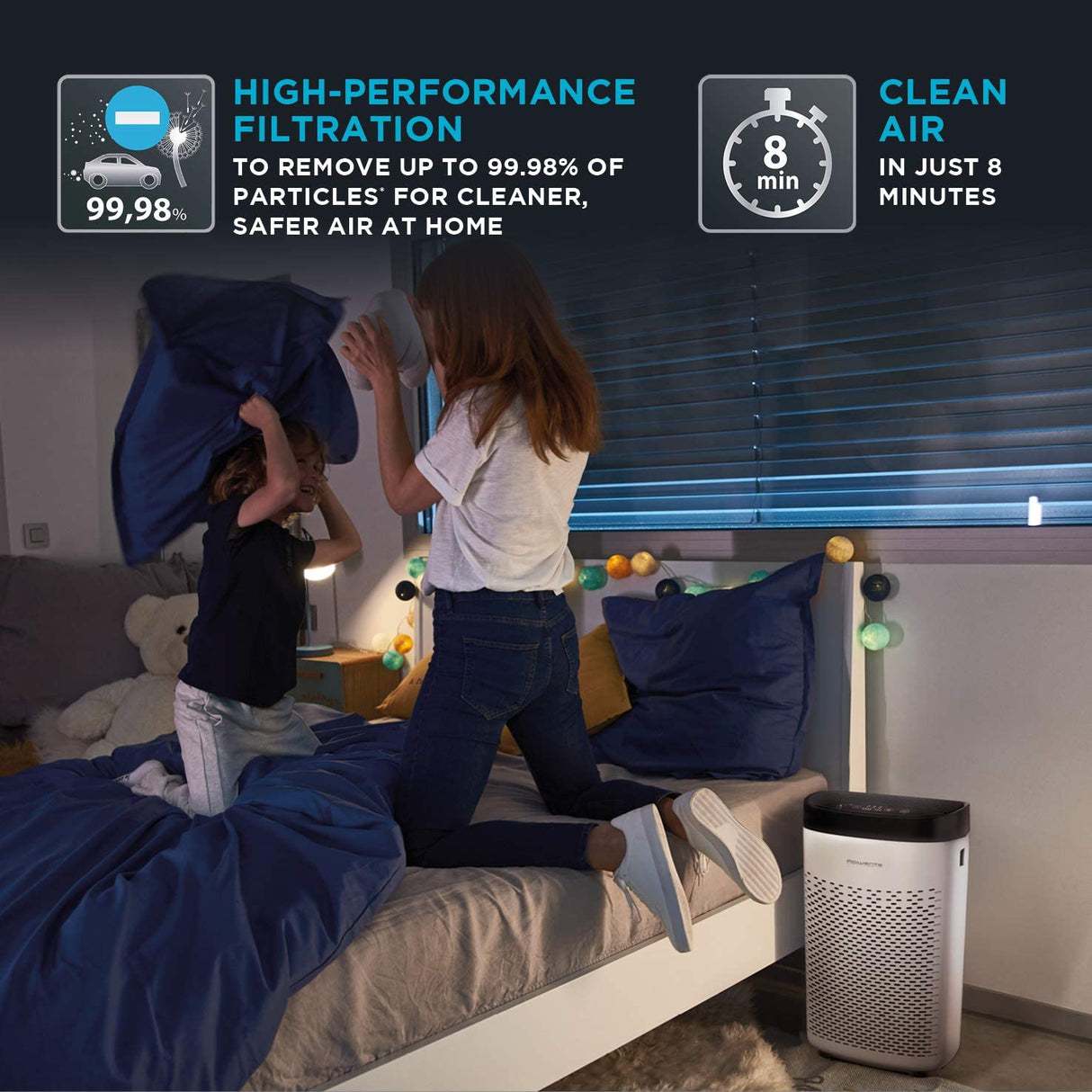 Rowenta Pure Air Essential Air Purifier | PU2530 - DE HUMIDIFIER - Beattys of Loughrea