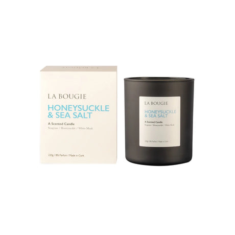 La Bougie Honeysuckle & Sea Salt Candle 220g - CANDLES - Beattys of Loughrea