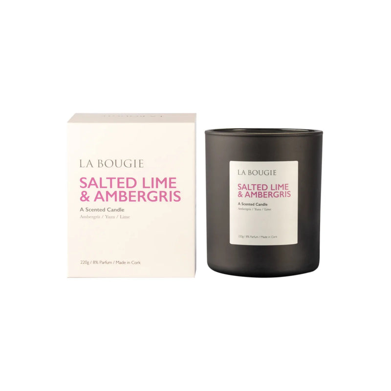La Bougie Salted Lime & Ambergris Candle 220g - CANDLES - Beattys of Loughrea