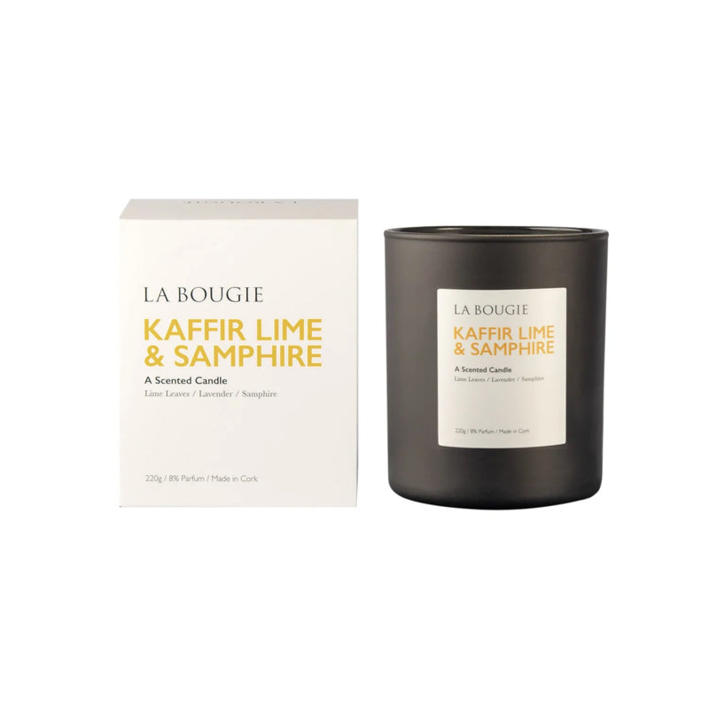 La Bougie Kaffir Lime & Samphire Candle 220g - CANDLES - Beattys of Loughrea