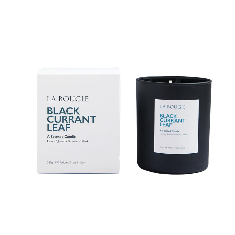 La Bougie Blackcurrant Leaf Candle 220g - CANDLES - Beattys of Loughrea