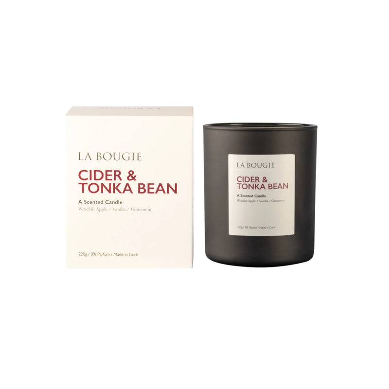 La Bougie Cider & Tonka Bean Candle 220g - CANDLES - Beattys of Loughrea