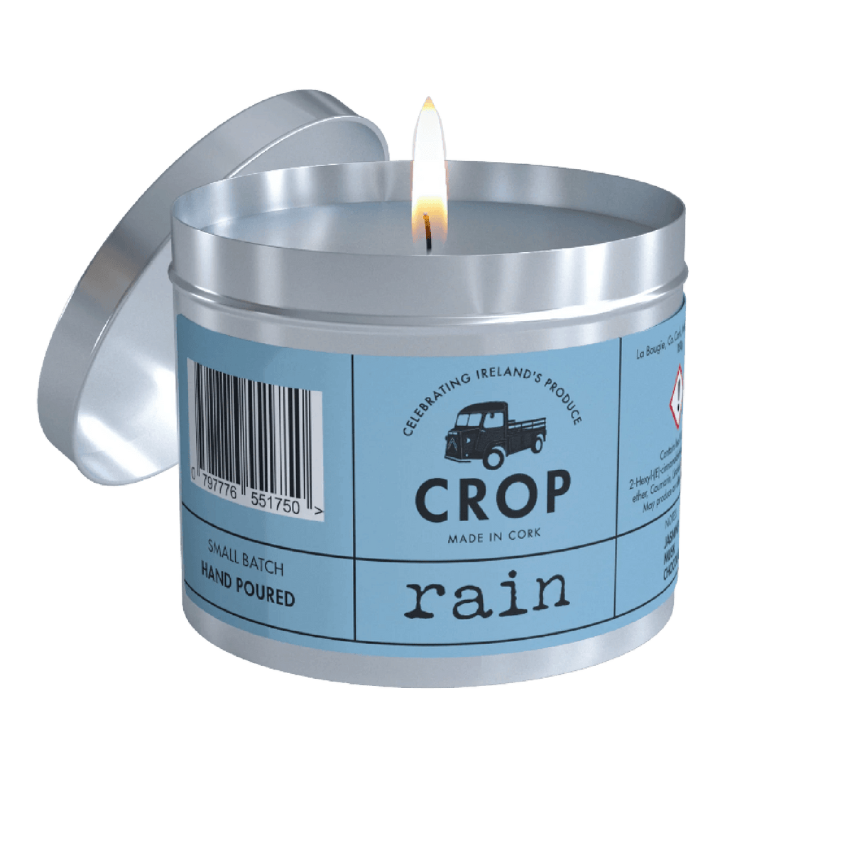 Crop Soy Wax Candle Rain 150g - CANDLES - Beattys of Loughrea