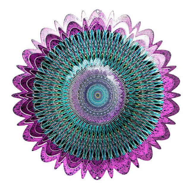 Mandala Galactic Wind Spinner - SOLAR / GARDEN ORNAMENTS - Beattys of Loughrea