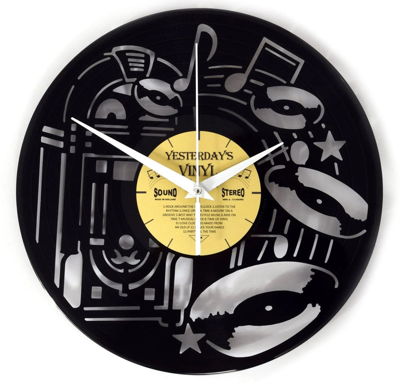 Yesterday’s Vinyl Record Clock Jukebox - CLOCKS - Beattys of Loughrea