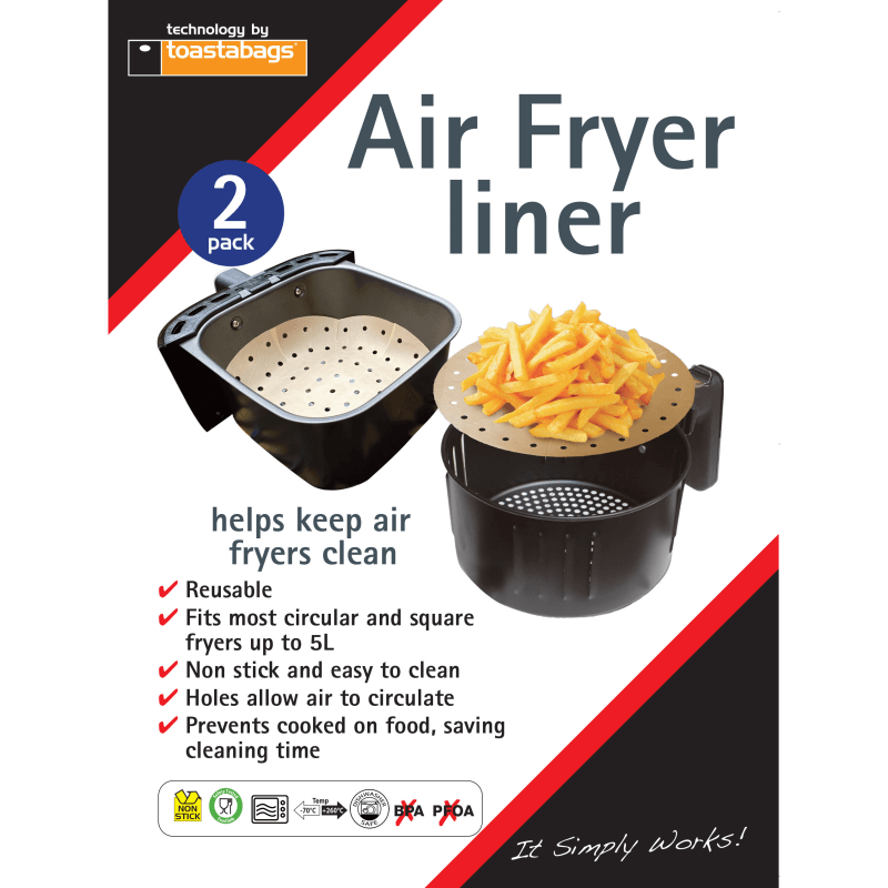 Air Fryer Liner Natural 2 pack - MICROWAVE WARE/FOILS/FREEZER BAG - Beattys of Loughrea