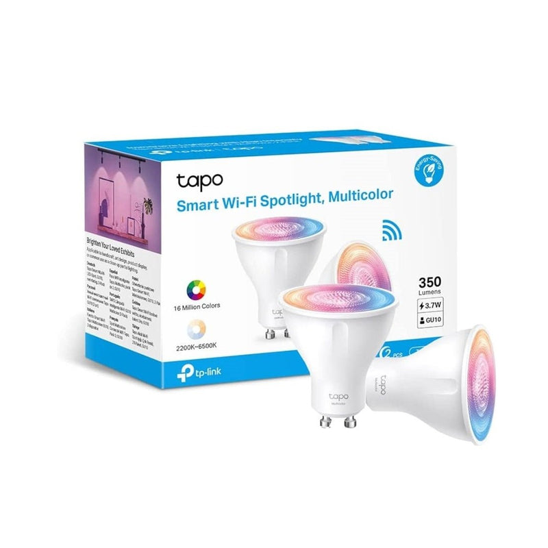 TP-Link Tapo L630 Smart Wi-Fi Spotlights, Multicolour, 2-Pack - LIGHT BULBS - Beattys of Loughrea