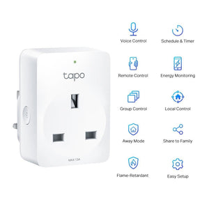 TP-Link Tapo Mini Smart Wi-Fi Socket Plug With Energy Monitoring 2pk - E/SAV MONITORS/PLUGS - Beattys of Loughrea