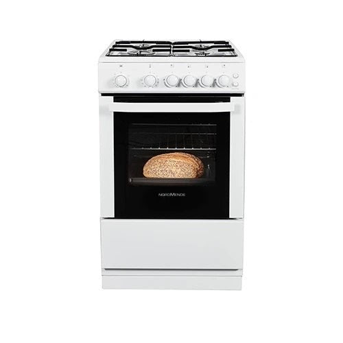 NordMende 50cm Freestanding Gas Cooker CSG52LPGWH - GAS COOKER <65CM/ BUILT-IN OVEN - Beattys of Loughrea