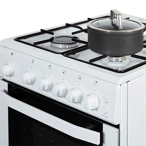 NordMende 50cm Freestanding Gas Cooker CSG52LPGWH - GAS COOKER <65CM/ BUILT-IN OVEN - Beattys of Loughrea