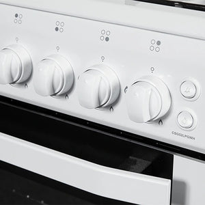 NordMende 50cm Freestanding Gas Cooker CSG52LPGWH - GAS COOKER <65CM/ BUILT-IN OVEN - Beattys of Loughrea
