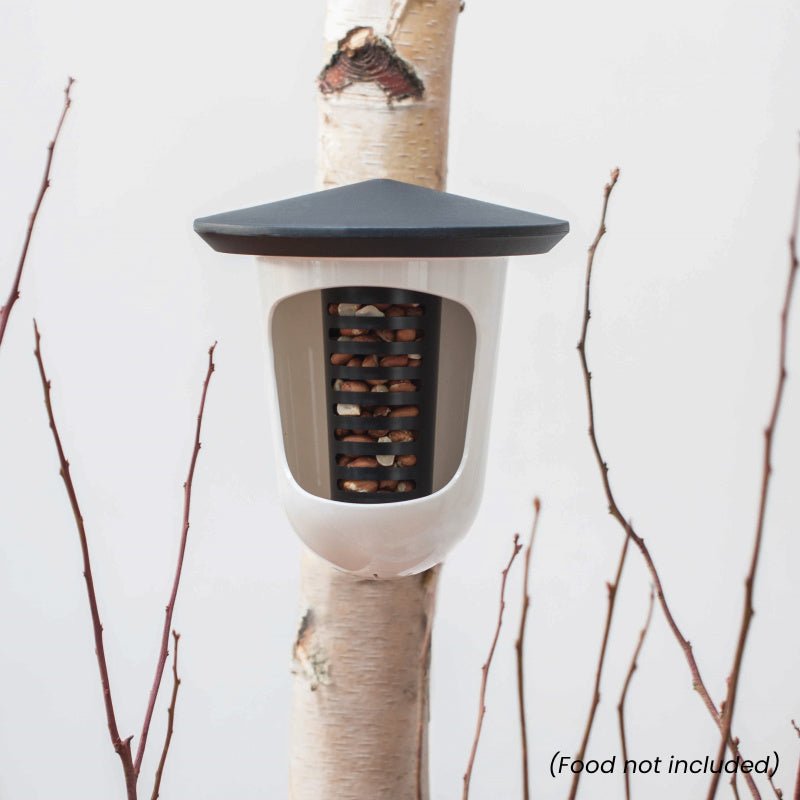 Singing Friend Multi Feedr Bird Feeder Grey & White - BIRD HOUSE/ FEEDERS - Beattys of Loughrea