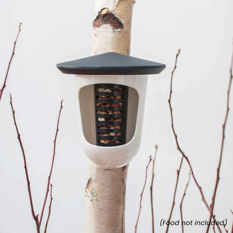 Singing Friend Multi Feedr Bird Feeder Grey & White - BIRD HOUSE/ FEEDERS - Beattys of Loughrea
