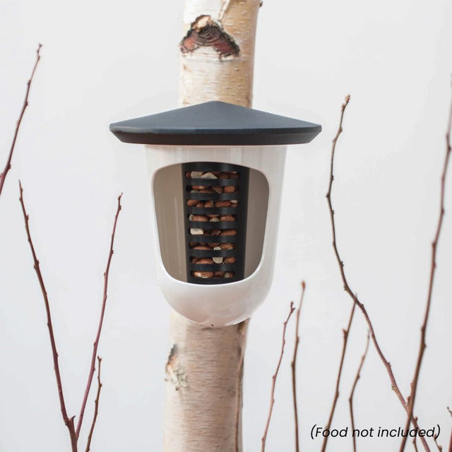 Singing Friend Multi Feedr Bird Feeder Grey & White - BIRD HOUSE/ FEEDERS - Beattys of Loughrea