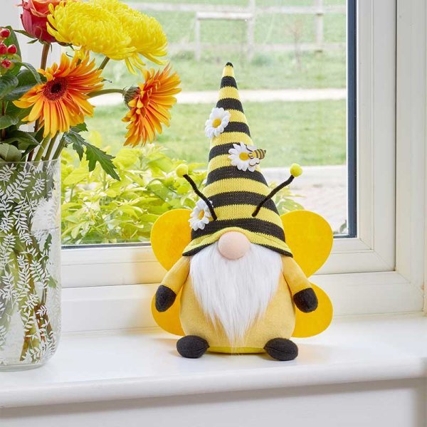 Yellow Indoors Plush BuzzGonk 38cm - GARDEN ORNAMENTS INCL SOLAR - Beattys of Loughrea
