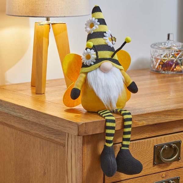Yellow Indoors Seated Plush BuzzGonk - SOLAR / GARDEN ORNAMENTS - Beattys of Loughrea