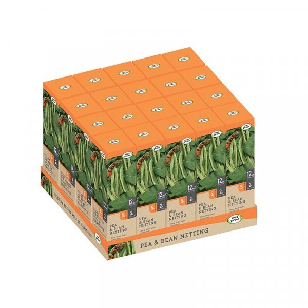 Pea & Bean Netting, 150mm, 2x5m, Green - NETTING, MESH, WEED BLOCK - Beattys of Loughrea