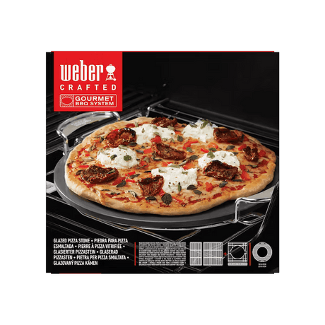 Weber Crafted Gourmet BBQ System Glazed Pizza Stone - BBQ FUEL BBQ TOOLS, ACCESSORIES , TENT PEGS - Beattys of Loughrea