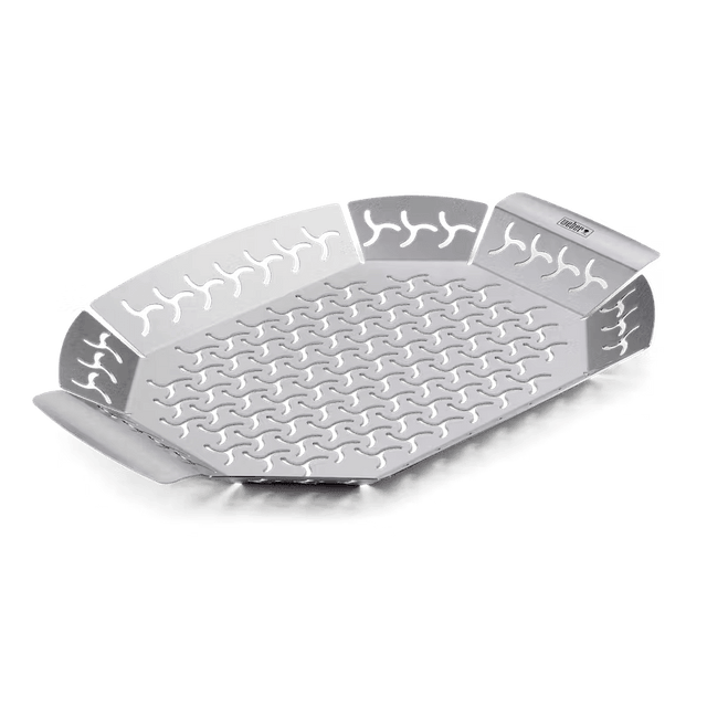 Weber Premium Grilling Basket Large - BBQ FUEL BBQ TOOLS, ACCESSORIES , TENT PEGS - Beattys of Loughrea